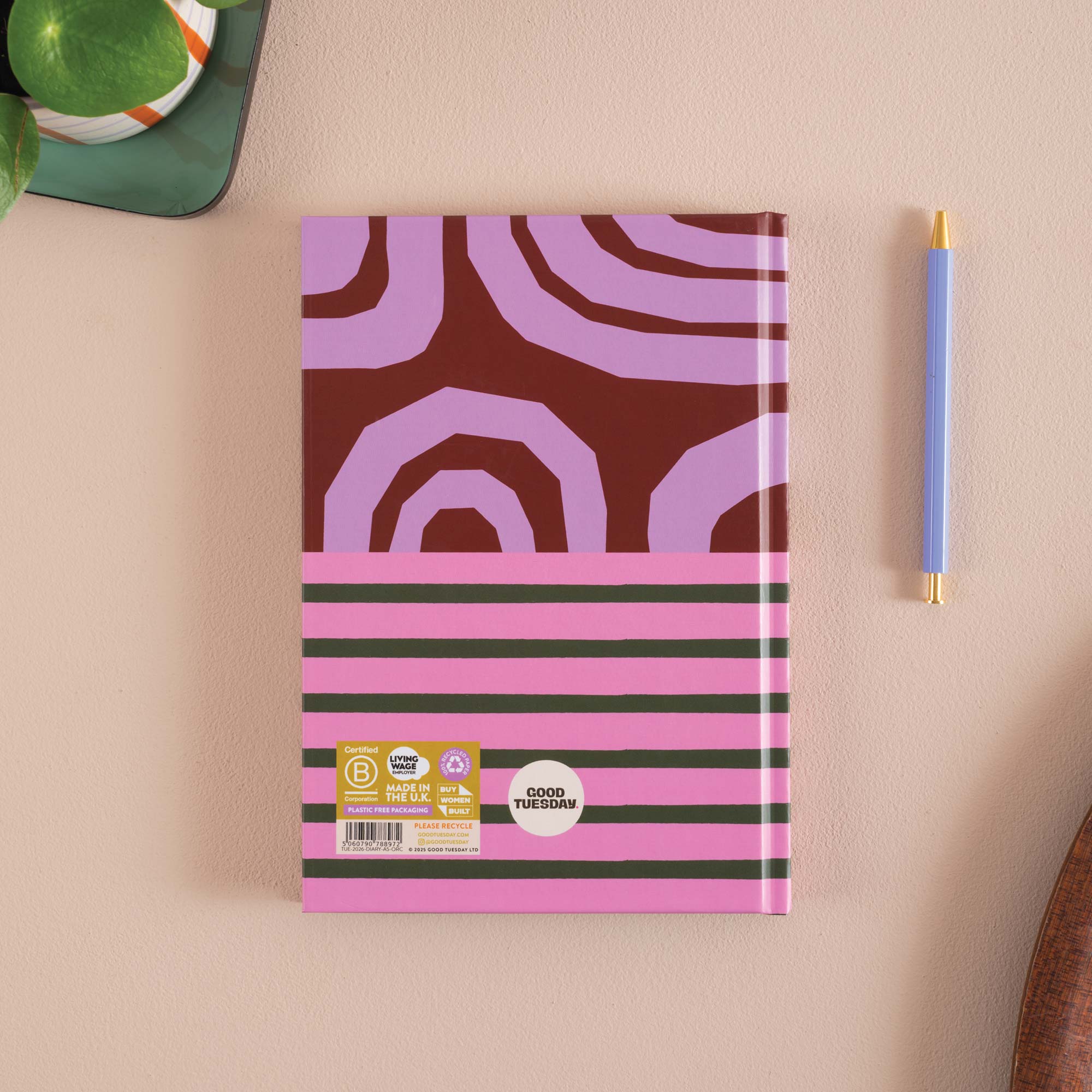 Organised Chaos 2026 Diary. Bold and Colourful Print. 