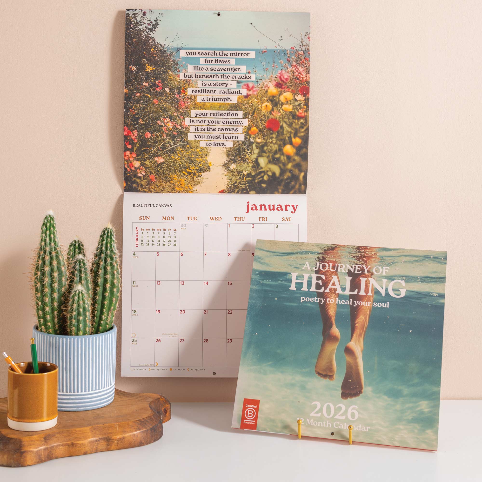 Good Tuesday 2026 calendar with motivational quote, poetry to heal your soul