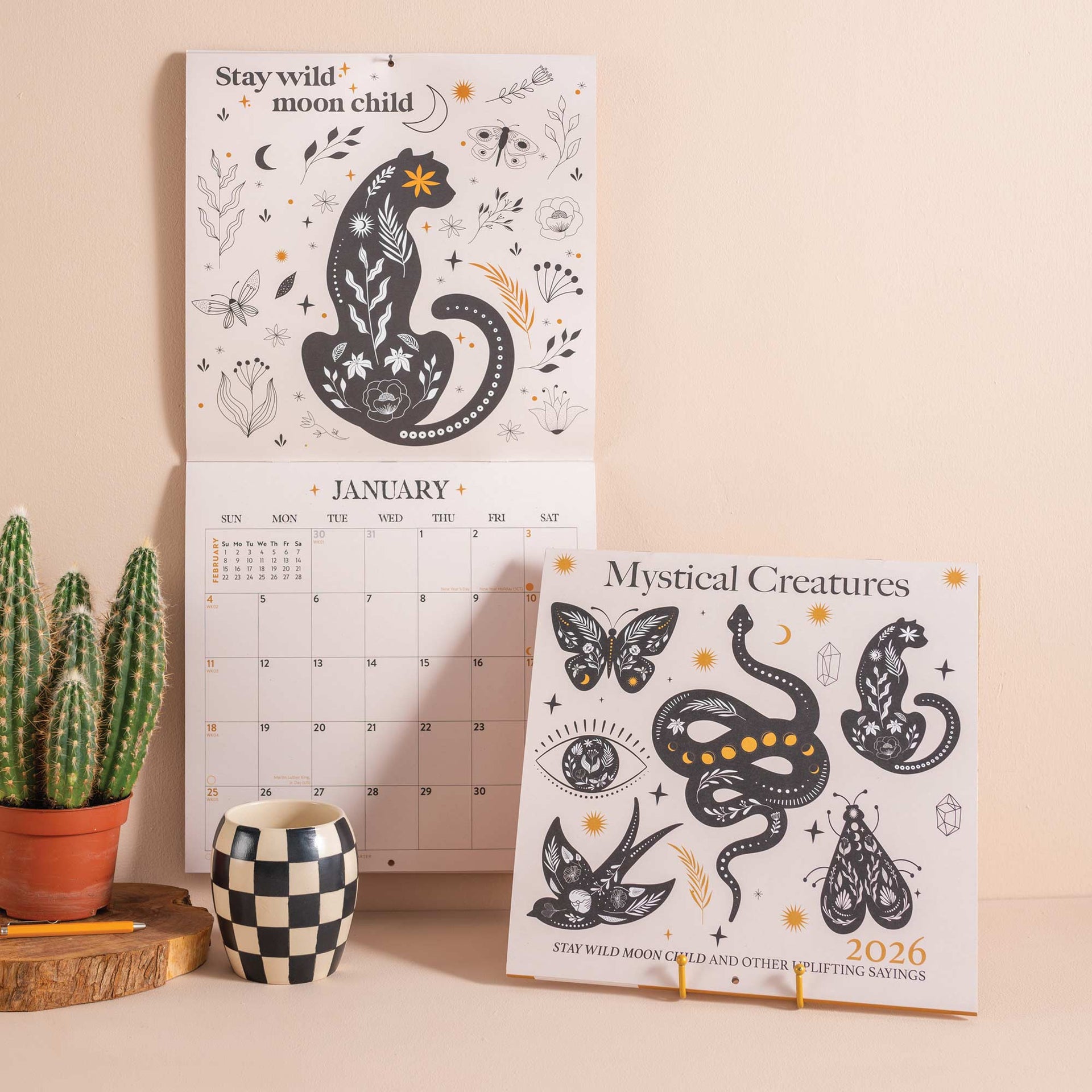 2026 Art Calendar Mystical Creatures