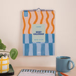 A4 Coastal Stripe 2027 Calendar by Good Tuesday