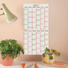 Compact Pastel 2027 Wall Planner. B Corp. Portrait.