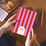 Pink and Red Striped 2027 Diary by Good Tuesday