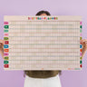 Nice Arches 2027 year wall planner with colourful design using recycled paper