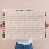 Nice Arches A1 2027 year wall planner with colourful design using recycled paper