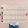 Nice Arches A1 2027 year wall planner with colourful design using recycled paper