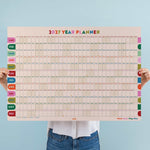 Nice Arches A1 2027 year wall planner with colourful design using recycled paper