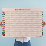 Nice Arches A1 2027 year wall planner with colourful design using recycled paper