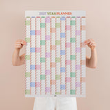 2027 Pastel Soft Focus Year Wall planner by Good Tuesday