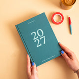 2027 Diary | A5 Hardcover Week to View | Teal