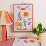 2027 The Good Life A3 Wall Calendar, watercolour illustrations, month to view