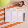 A4 triple list pad with three section layout for organising tasks and to do lists