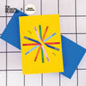A5 Design Museum Starburst Notebook, dotted pages, staple binding