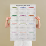 2026-2027 Academic Year Wall Planner in design pastel monthly grid year by Good Tuesday, showing September to August layout