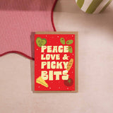 Peace, Love & Picky Bits | Christmas Card | A6