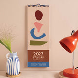 2027 Couples Calendar | Abstract Shapes | 2 Columns