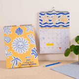 2027 Amalfi Sunshine A4 Wall Calendar, month to view, Monday start