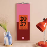 2027 Couples Calendar | Bold Block | 2 Columns