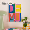 2027 Design Museum Calendar, Bold Type, A4, red wireo binding
