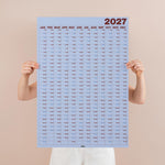  Large 2027 Blue Wall Planner by Good Tuesday