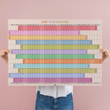 2027 Rainbow wall planner, A1 landscape format by Good Tuesday