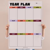 Large A1 Portrait Wall Planner | Year at a Glance