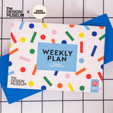 A4 Design Museum Weekly Planner Pad, Monday to Sunday weekly view
