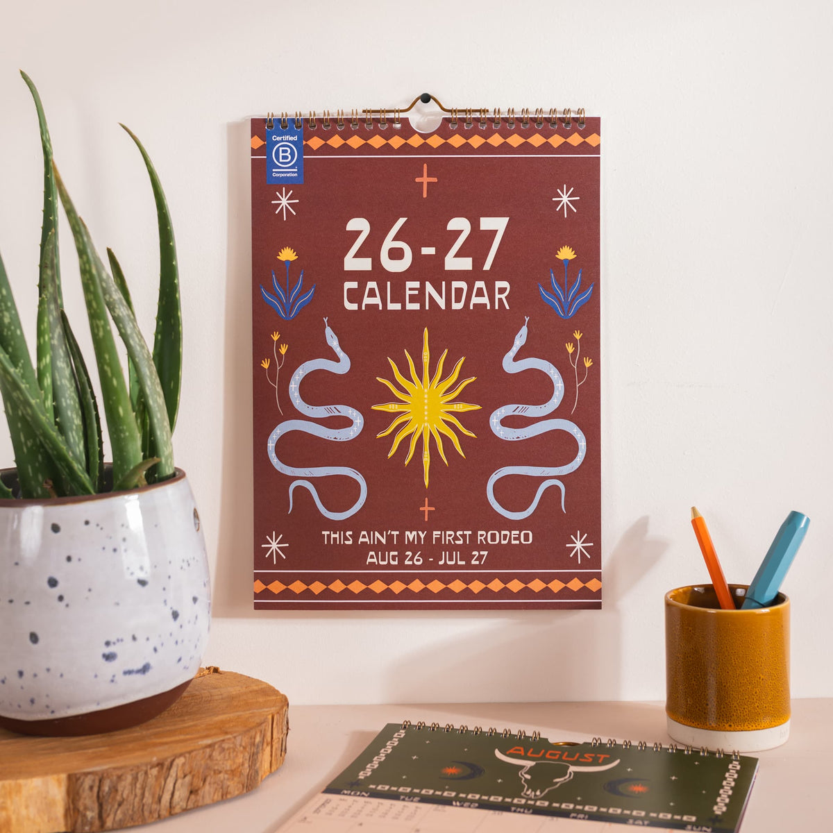 2026 2027 A4 Academic Year Calendar Desert Dreams