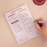 A5 Colour Theory Daily Planner Pad by Good Tuesday, colour-blocked daily planner pad