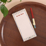 Butter Blue To Do List Pad by Good Tuesday, bright butter yellow and blue to-do list pad