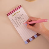 Checks & Stripes To Do List Pad by Good Tuesday, playful checks and stripes to-do list pad