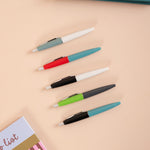 Kikkerland mini retro pens, pack of 5, two-tone colourways