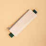 Kikkerland notebook pencil pouch in Cream, slim zip pouch for pens and pencils