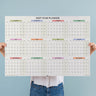 2027 Pastel Monthly Grid A1 wall planner, landscape format by Good Tuesday