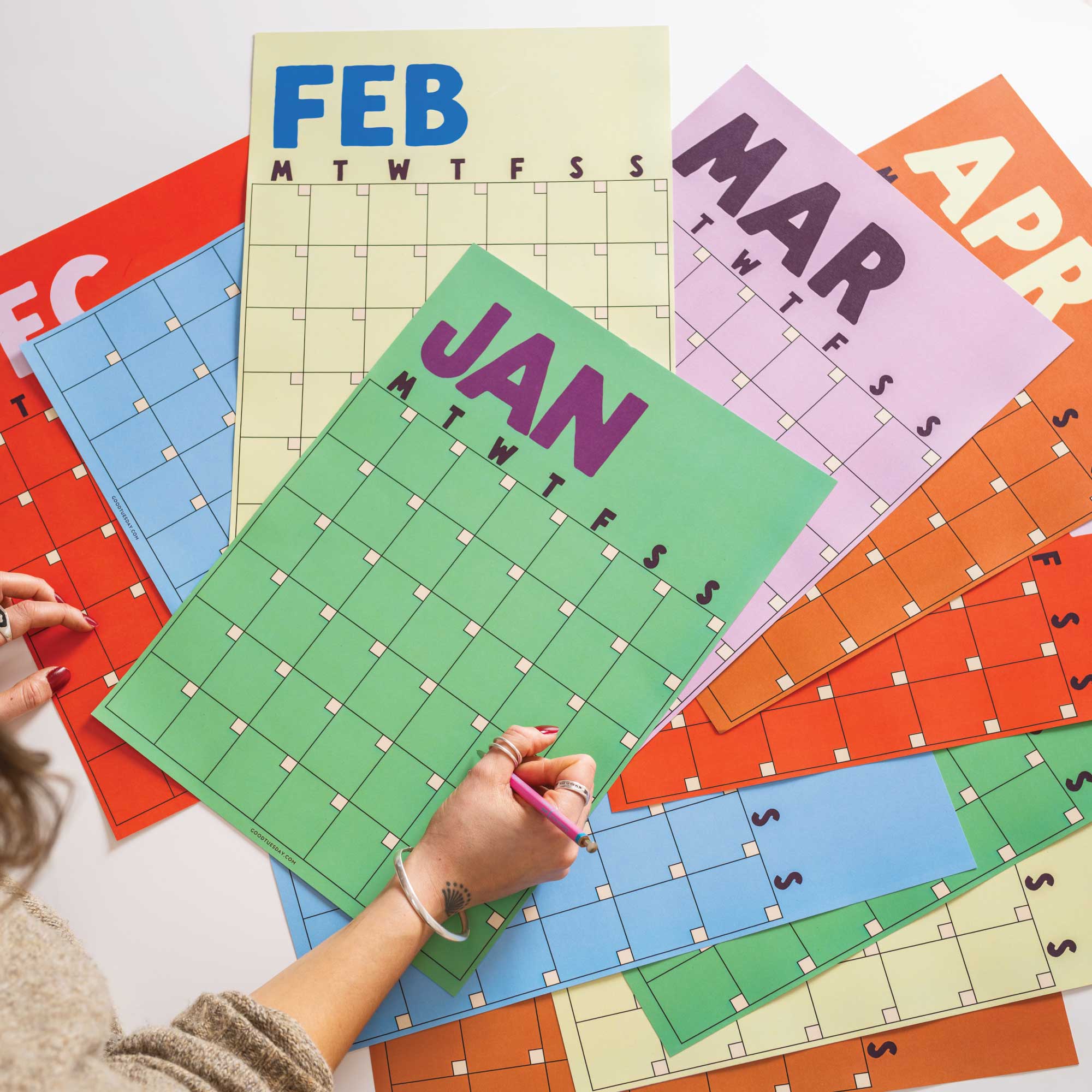 Weekly Panner Layout A4 Weekly & Monthly Planner – Bright Arches | Good Tuesday