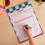 2027 Checks & Stripes A3 Calendar, month to view, Monday start
