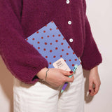 2027 Diary | A5 Hardcover Week to View | Purple Polka