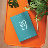 2027 Diary | A5 Hardcover Week to View | Teal