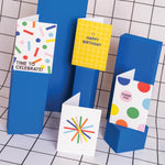 Time to Celebrate Design Museum Greeting Card, blank inside, recycled kraft envelope