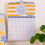 2027 Amalfi Sunshine A4 Calendar, moon phases and week numbers