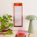 2027 Bold Block Couples Calendar, bold colour combinations