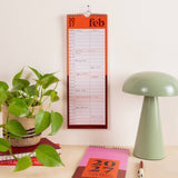 2027 Bold Block Couples Calendar, bold colour combinations
