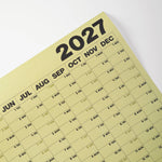Close up of 2027 Portrait Wall Planner by Good Tuesday