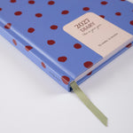 2027 Purple Polka A5 Diary, week to view double spread