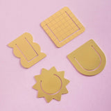 Gold metal 3 in 1 paperclips, multi-use, bookmarks