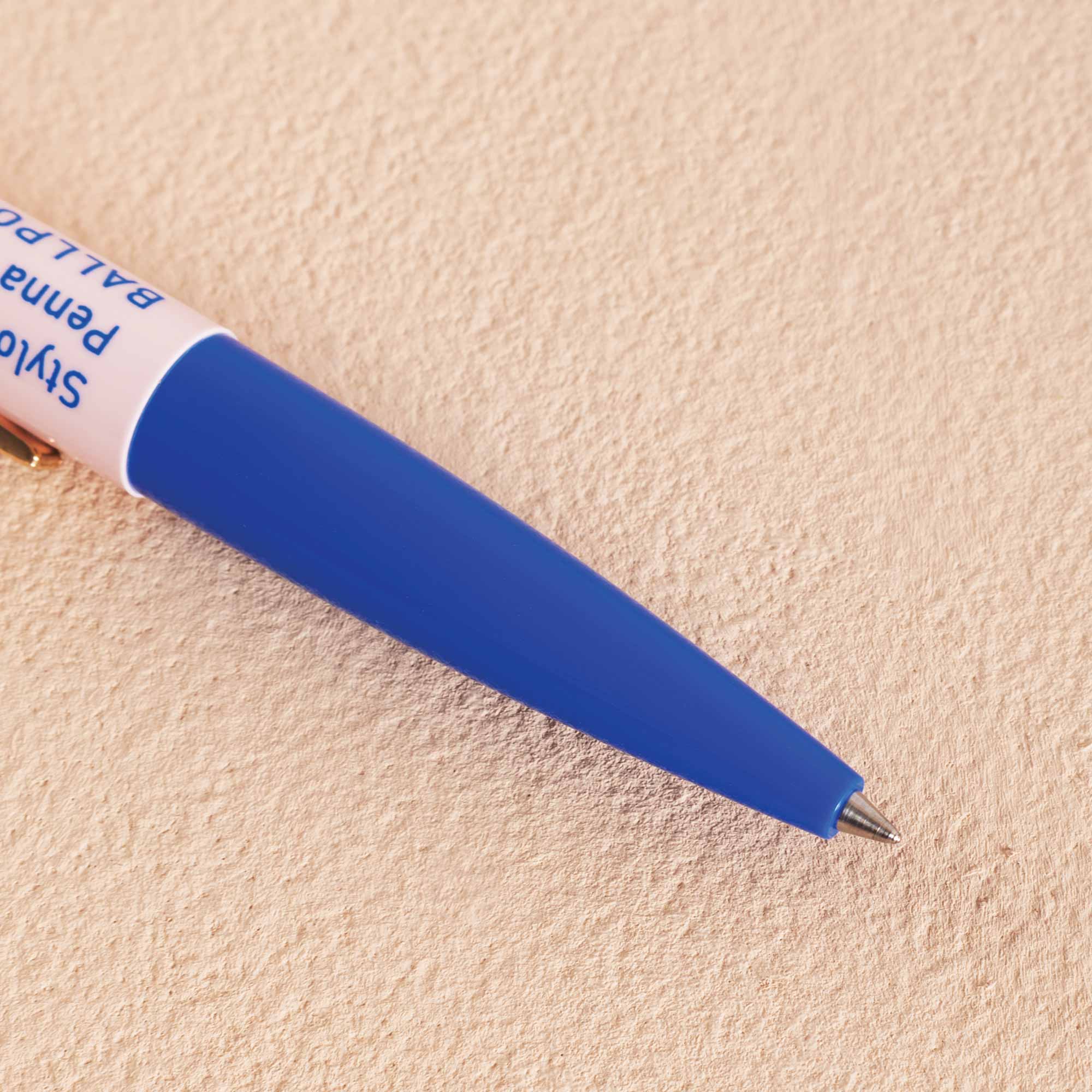 Retro design Ballpoint pen, blue and pink, Anterique x Days