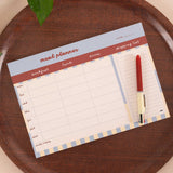 A4 Butter Blue Meal Planner Pad, weekly meal-planning grid covering breakfast, lunch and dinner