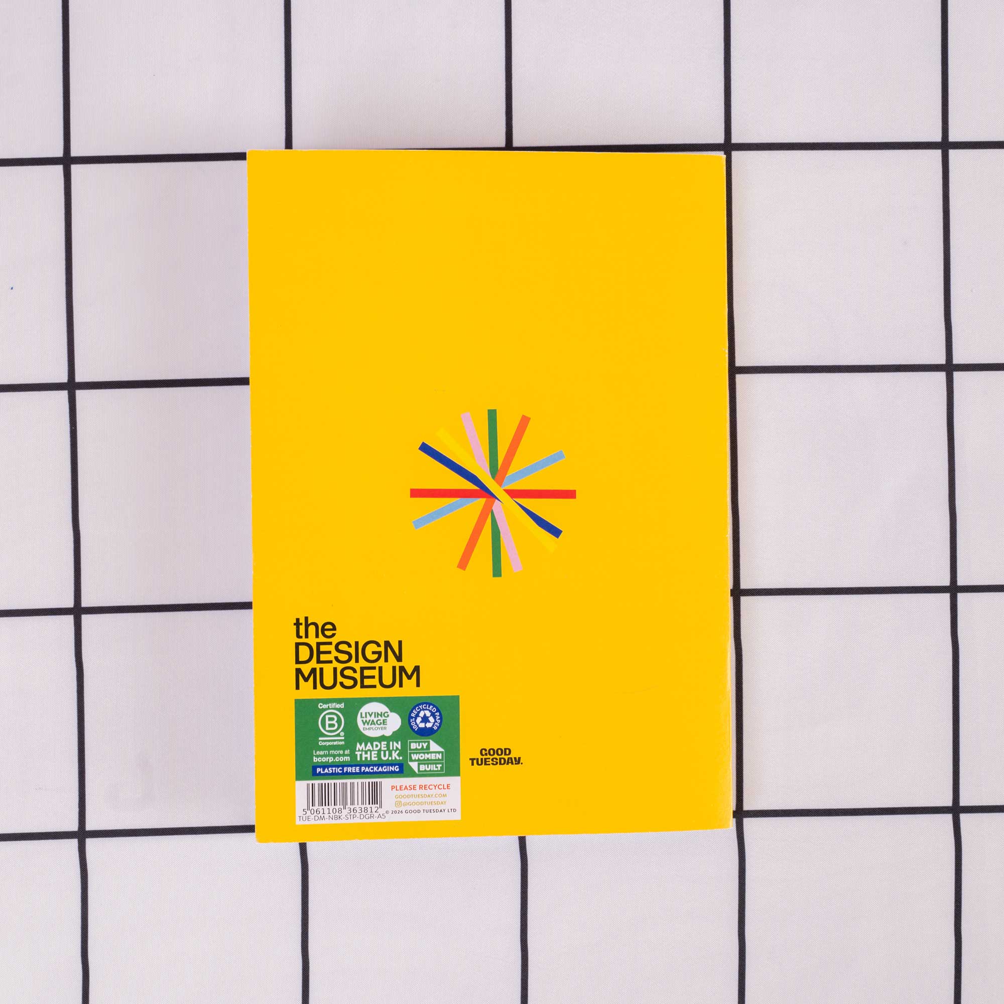 A5 Dotted Grid Design Museum Notebook, Design Museum collaboration, staple bound