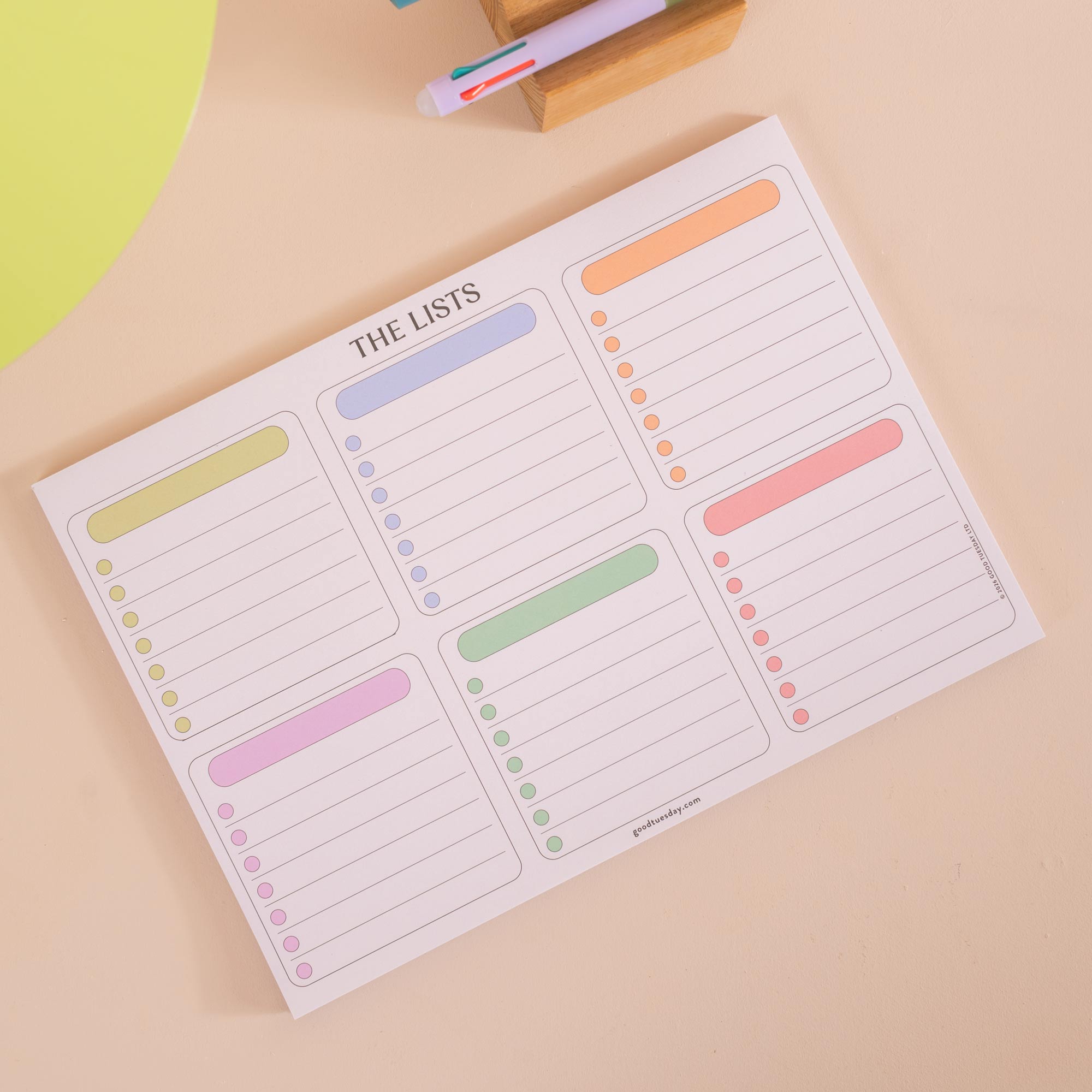 Blank six list to do list by good tuesday