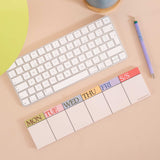 Scandi Keyboard Pad, Monday to Friday arches with an extra notes arch