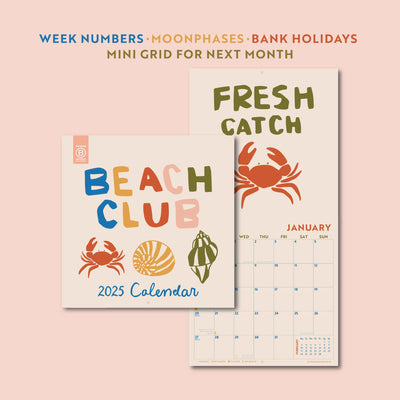 2025 Calendar | Beach Club | Large Square&ndash; Good Tuesday